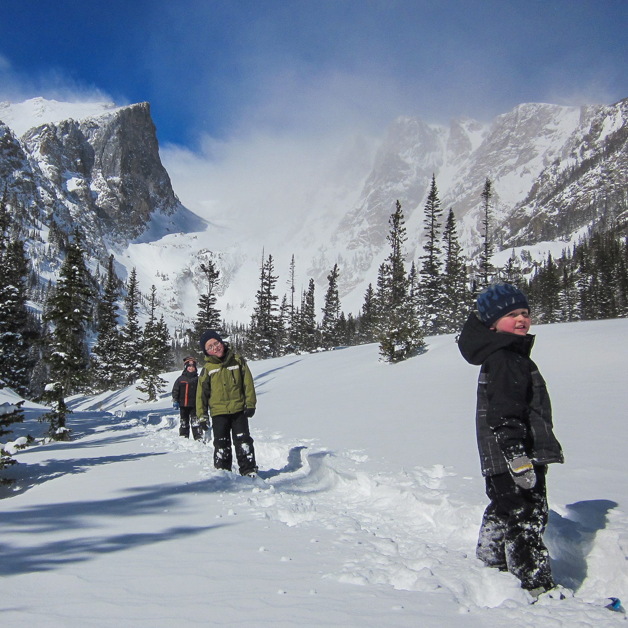 Snowshoeing Castle Mountain Lodge Estes Park, CO