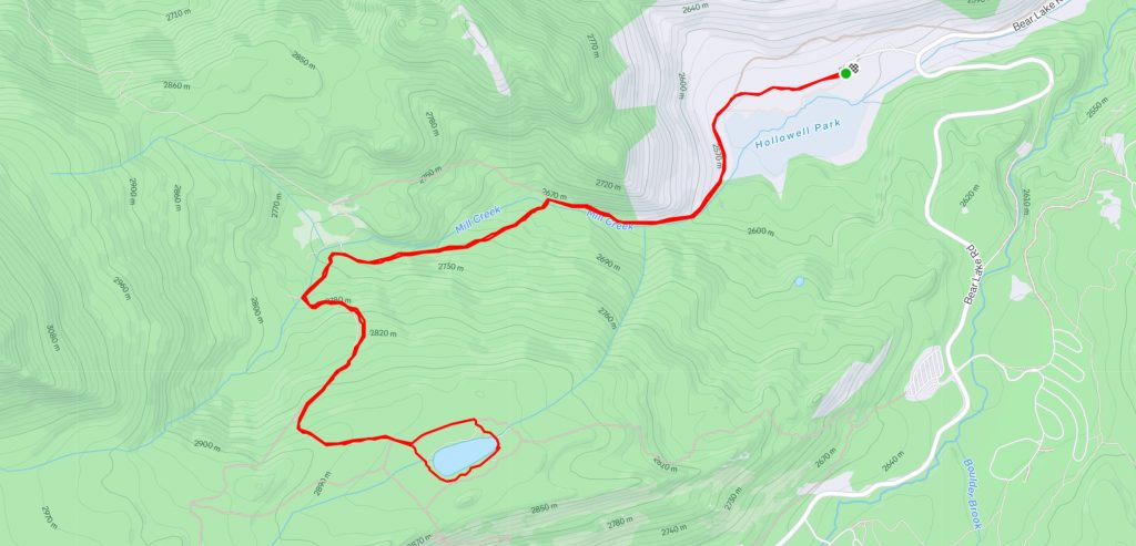 Bierstadt Lake Hike Map